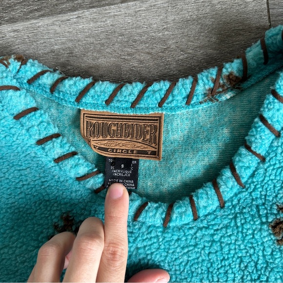 Rough Rider vintage western cowboy soft fleece warm sweatshirt - Picture 3 of 5